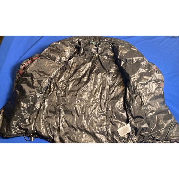 Ralph Lauren Womens Puffer Coat Jacket Extra Small Black Red Stripe Plaid - Picture 8 of 11